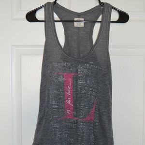 Grey "L is for Love" Tanktop